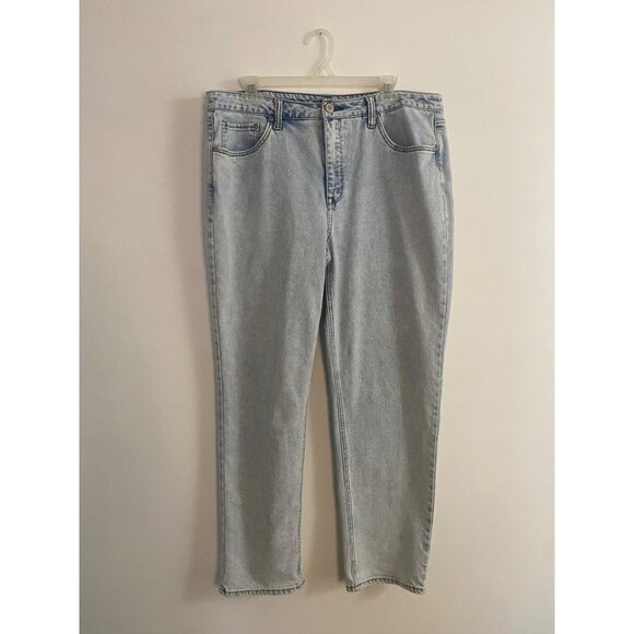 Seven7 Denim - Seven7 Light Wash Women’s Straight Leg Slim Jeans Size 14